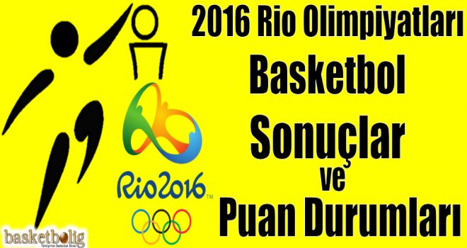Rio Olimpiyatları Basketbol Çeyrek Final Sonuçları ve Yarı Final eşleşmeleri
