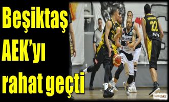 Beşiktaş Sompo Japan, AEK'yı rahat geçti