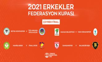 Erkekler Federasyon Kupası'nda çeyrek final eşleşmeleri