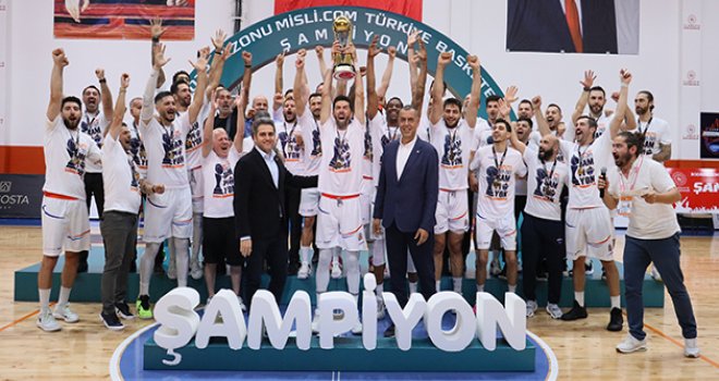 Türkiye Basketbol Ligi'nde şampiyon Çağdaş Bodrum Spor